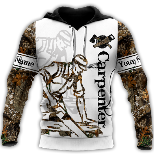 Personalized Name Carpenter 3D All Over Printed Unisex Shirts Tattoo