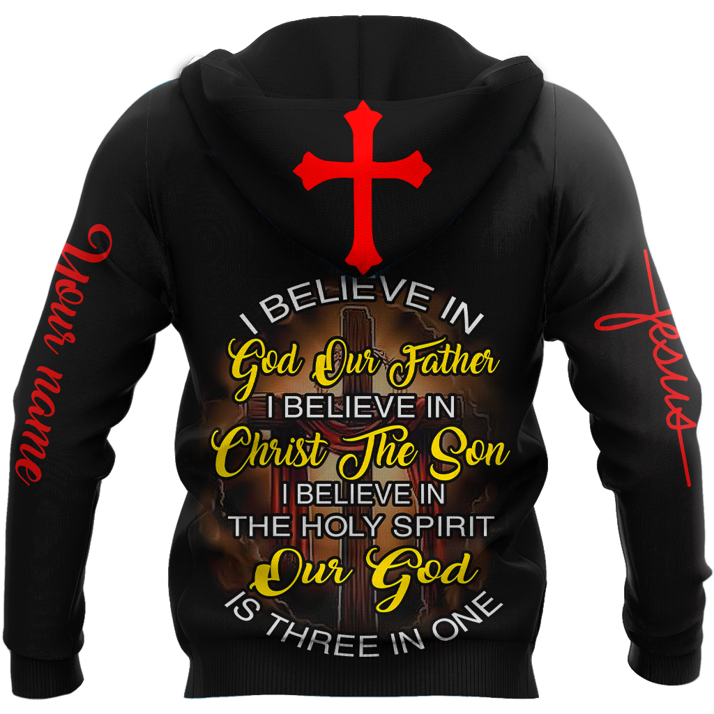Premium Christian Jesus Personalized Name 3D All Over Printed For Men Shirts - Amaze Style™-Apparel