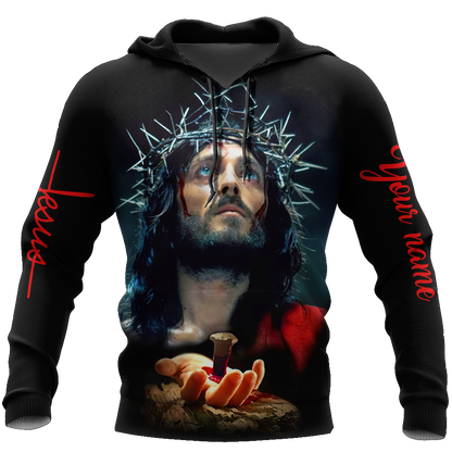 Premium Christian Jesus Personalized Name 3D All Over Printed For Men Shirts - Amaze Style™-Apparel