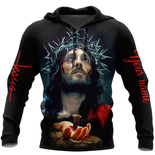 Premium Christian Jesus Personalized Name 3D All Over Printed For Men Shirts - Amaze Style™-Apparel