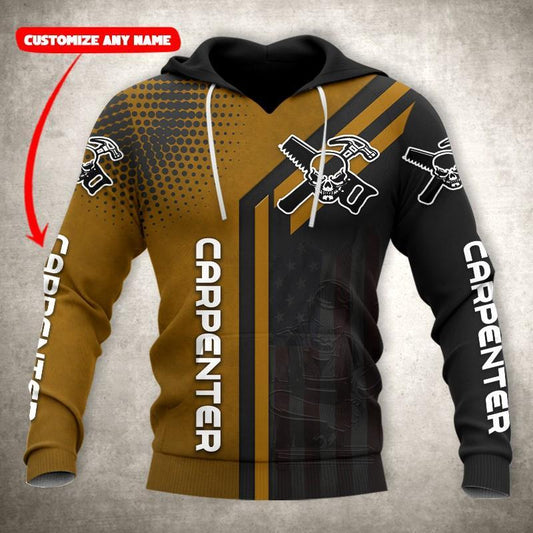 Premium Carpenter Custom Name 3D All Over Printed Unisex Shirts