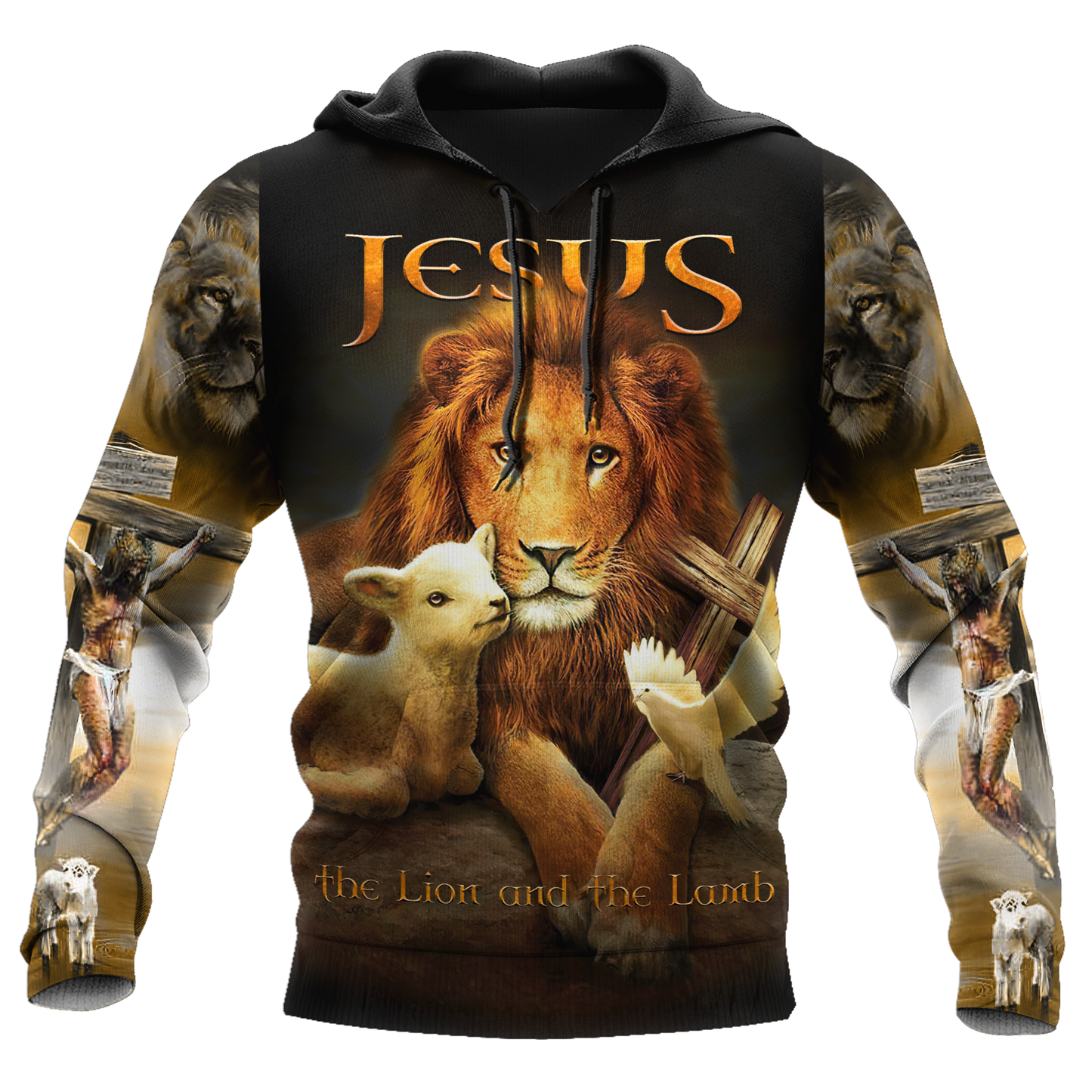 Jesus - The Lion And The Lamb 3D All Over Printed Shirts