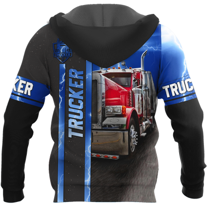 Personalized Name Trucker 3D All Over Printed Unisex Shirts