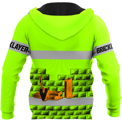 Premium Unisex Hoodie Customize Bricklayer Safety No8 ML