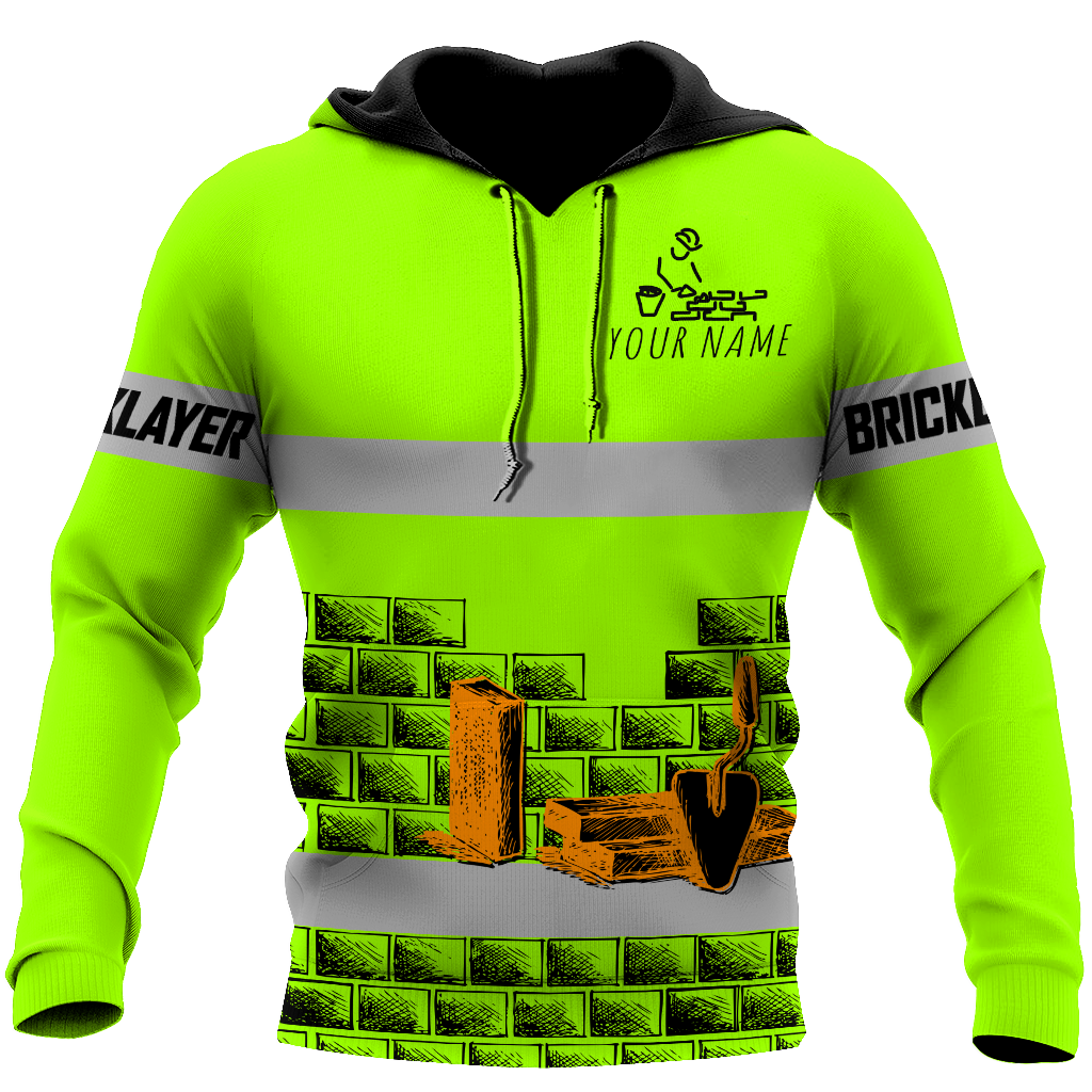 Premium Unisex Hoodie Customize Bricklayer Safety No8 ML