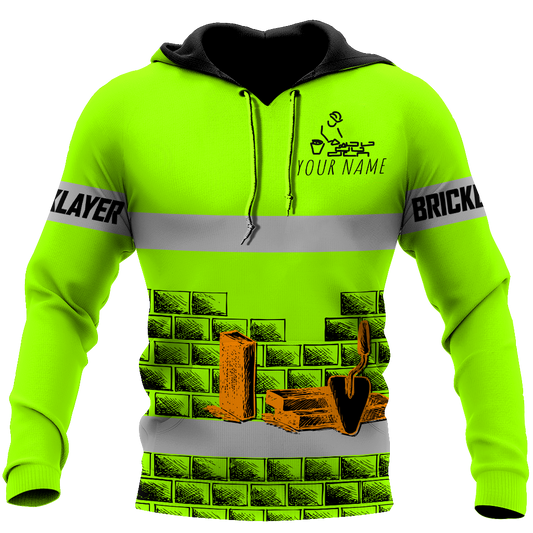 Premium Unisex Hoodie Customize Bricklayer Safety No8 ML