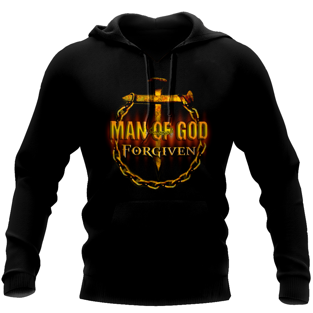 Man of God Forgiven - T-Shirt Style for Men and Women