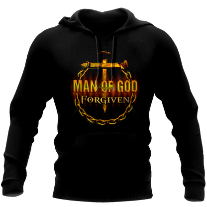 Man of God Forgiven - T-Shirt Style for Men and Women