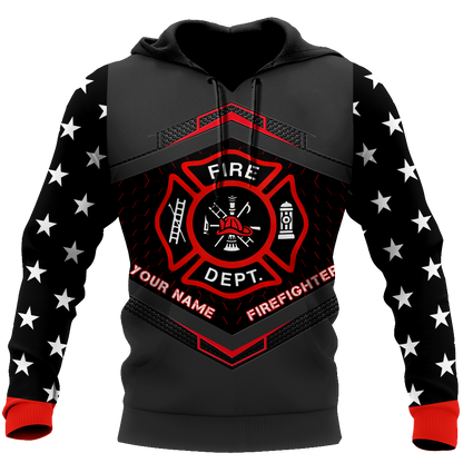 Customize Name Firefighter Hoodie For Men And Women MH22032102