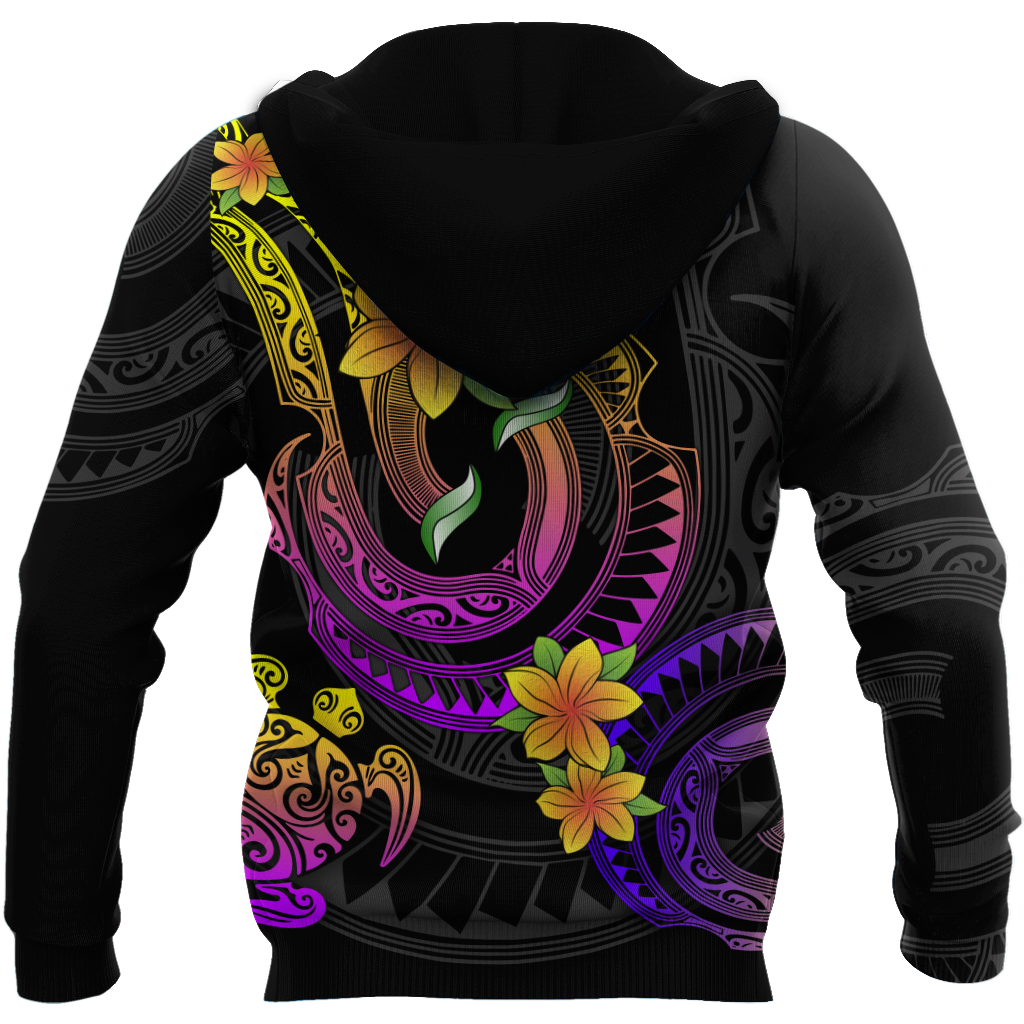 Amazing Polynesian Frangipani Flower Unisex Personalized Deluxe Hoodie ML
