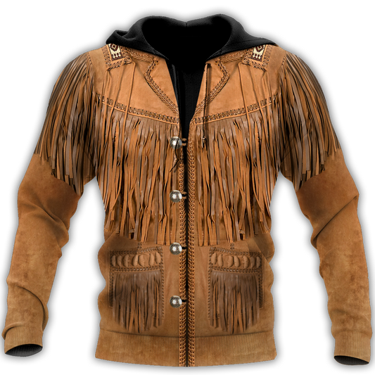 Cowboy Jacket No24 Cosplay 3D Over Printed Unisex Deluxe Hoodie ML
