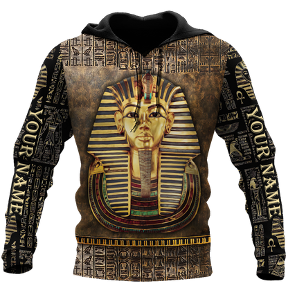 Custom name Pharaoh Ancient Egypt Ankh 3D design print shirts