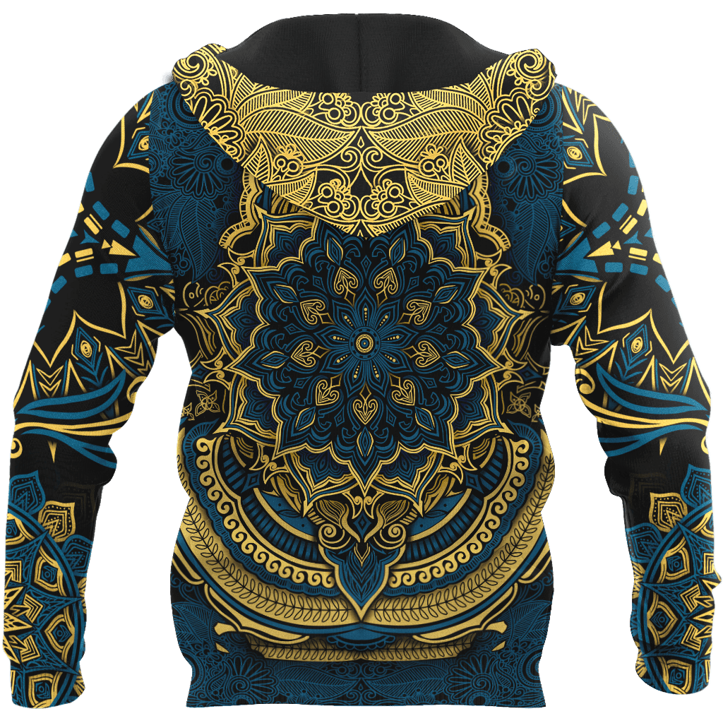 Elephant Royal Mandala Premium 3D All Over Printed Unisex Hoodie