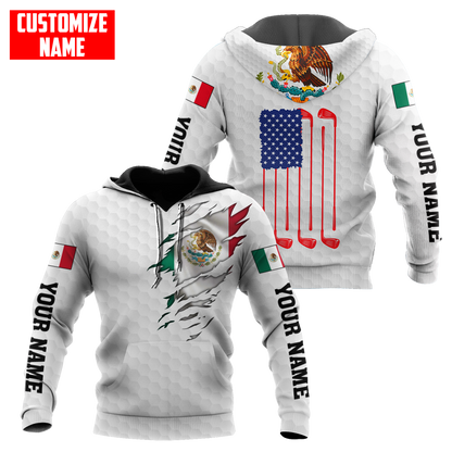 Persionalized Mexico 3D All Over Printed Unisex Shirts