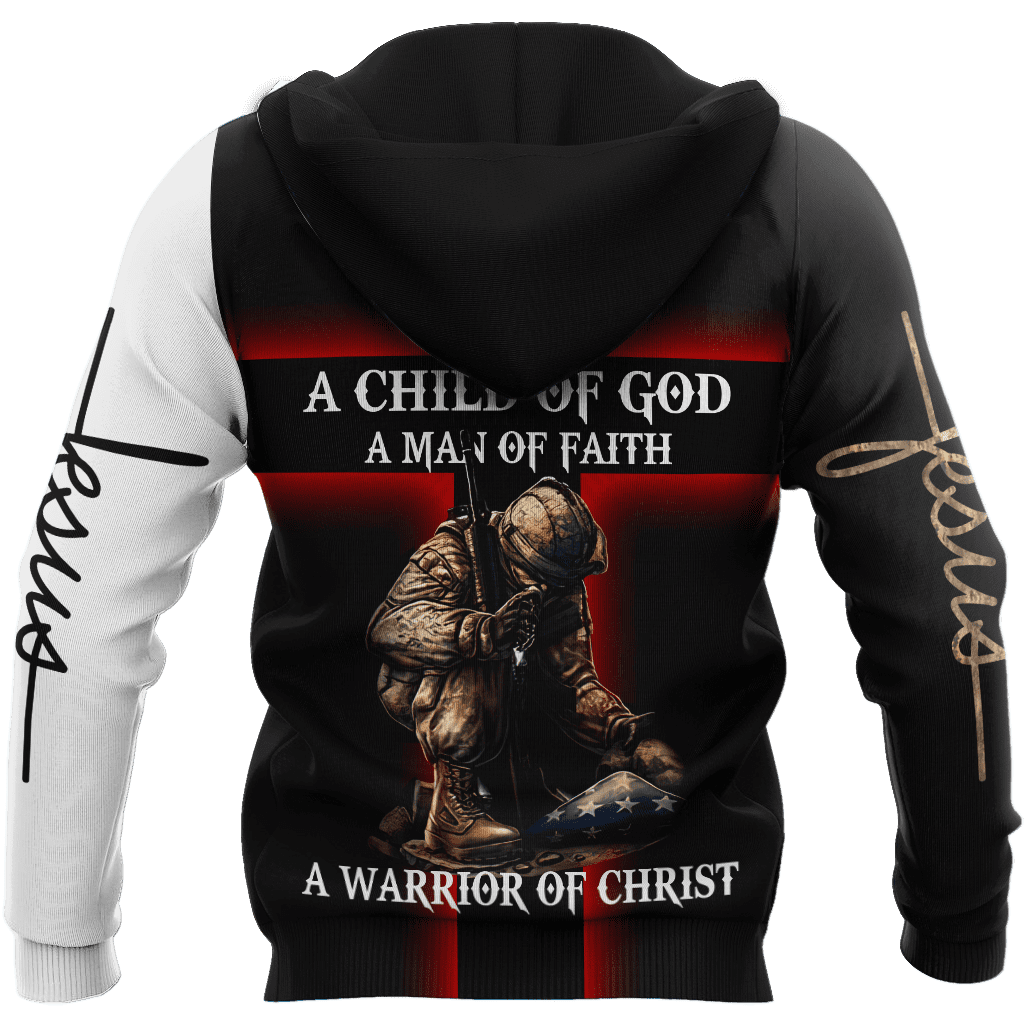 Jesus Christ Veteran 3D Printed Hoodie, T-Shirt for Men and Women