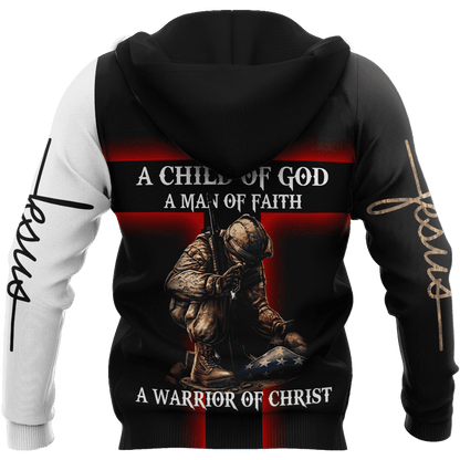 Jesus Christ Veteran 3D Printed Hoodie, T-Shirt for Men and Women