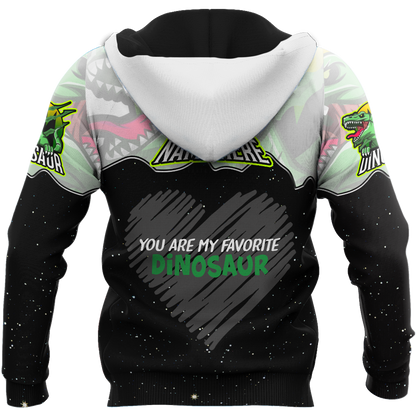 Customize Name Dinosaur 3D All Over Printed Unisex Shirts My Favorite Dinosaur