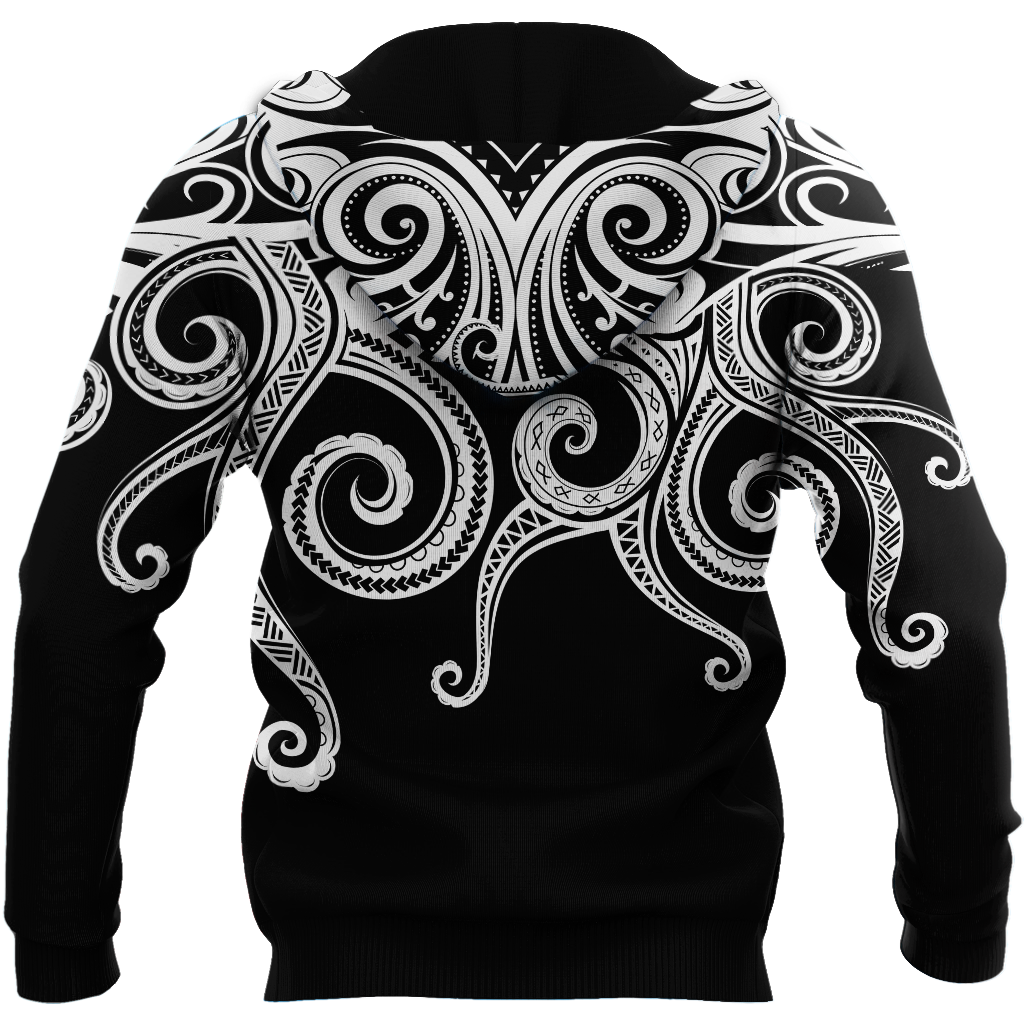 Premium Unisex Hoodie Polynesian Octopus Tattoo ML