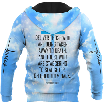 Premium Unisex Hoodie Easter Day Christian Jesus No7 ML God Save Us