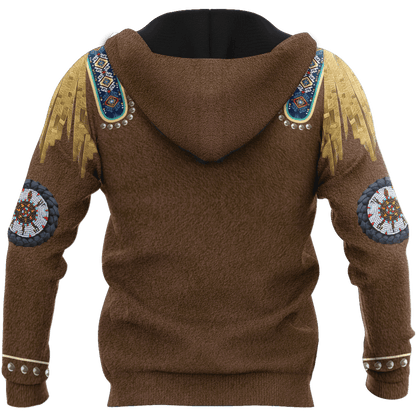 Cowboy Jacket No20 Cosplay 3D Over Printed Unisex Deluxe Hoodie ML