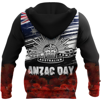 Anzac day Lest we forget Soldier 3D print shirts