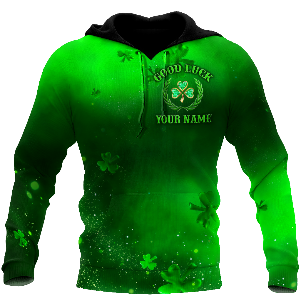 Premium Unisex Hoodie Personalize Irish St.Patrick Good Luck ML