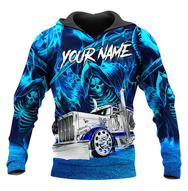 Premium Trucker Personalized Name 3D All Over Printed Unisex Shirts
