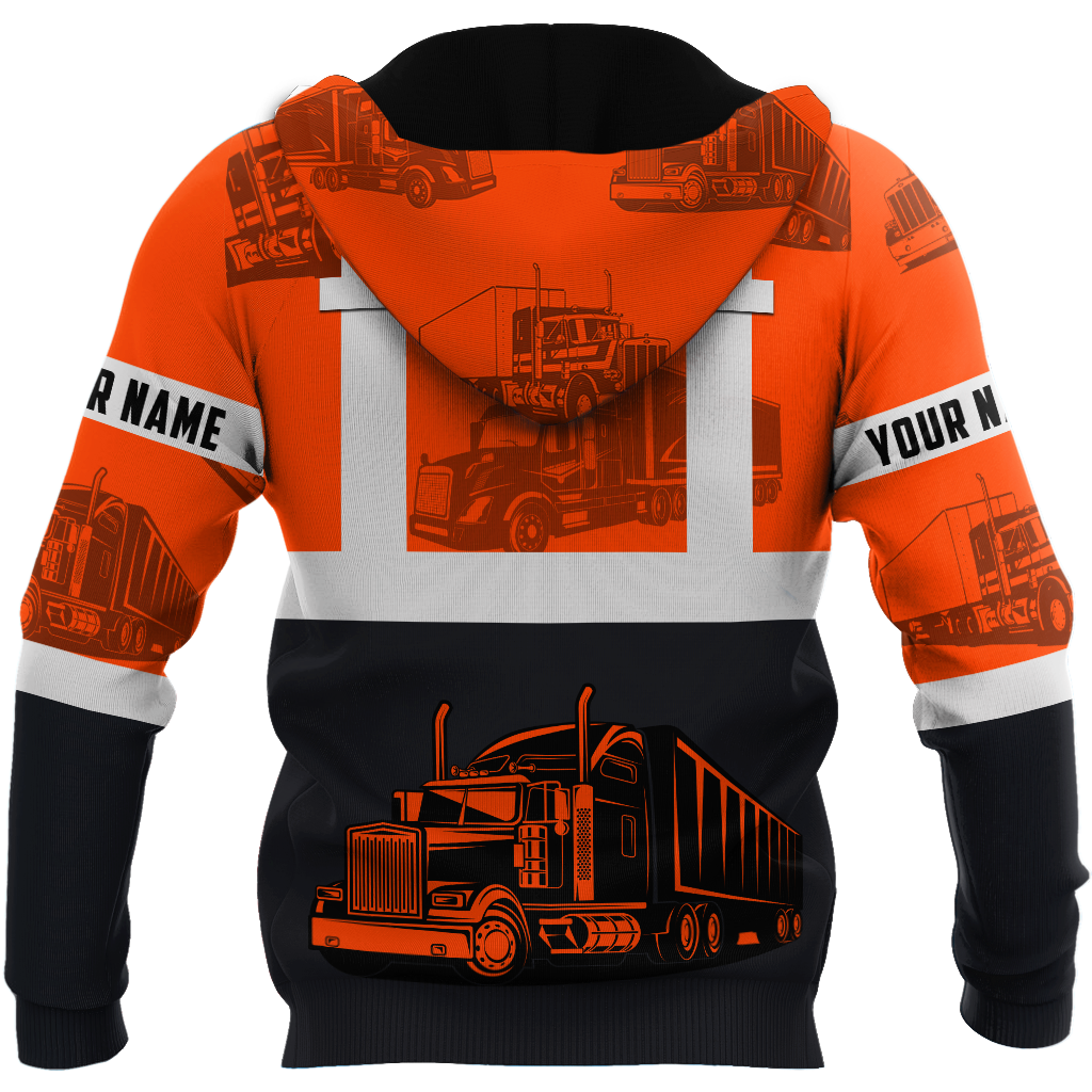 Premium Trucker Personalized Name 3D All Over Printed Unisex Shirts