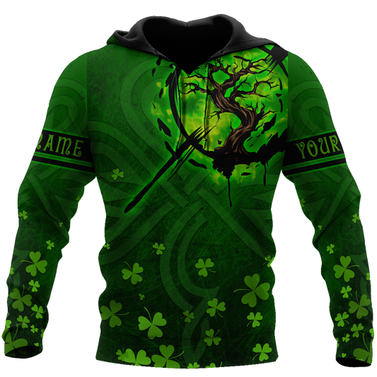 Premium Unisex Hoodie Irish St.Patrick Custom Name Tree Of Life ML
