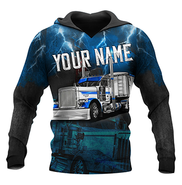 Premium Trucker Personalized Name 3D All Over Printed Unisex Shirts