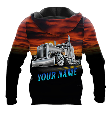 Premium Trucker Personalized Name 3D All Over Printed Unisex Shirts