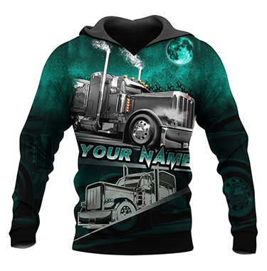 Premium Trucker Personalized Name 3D All Over Printed Unisex Shirts