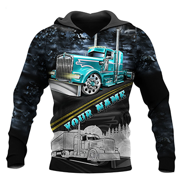 Premium Trucker Personalized Name 3D All Over Printed Unisex Shirts