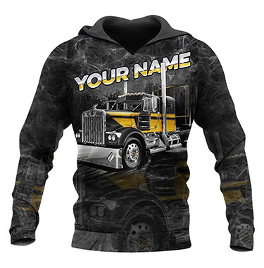 Premium Trucker Personalized Name 3D All Over Printed Unisex Shirts