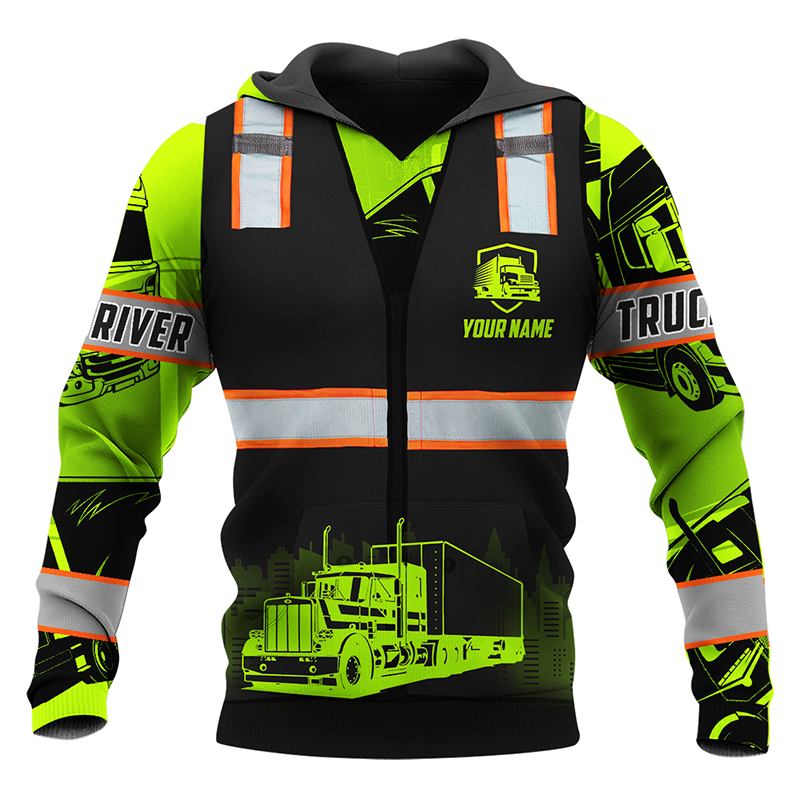 Premium Trucker Personalized Name 3D All Over Printed Unisex Shirts