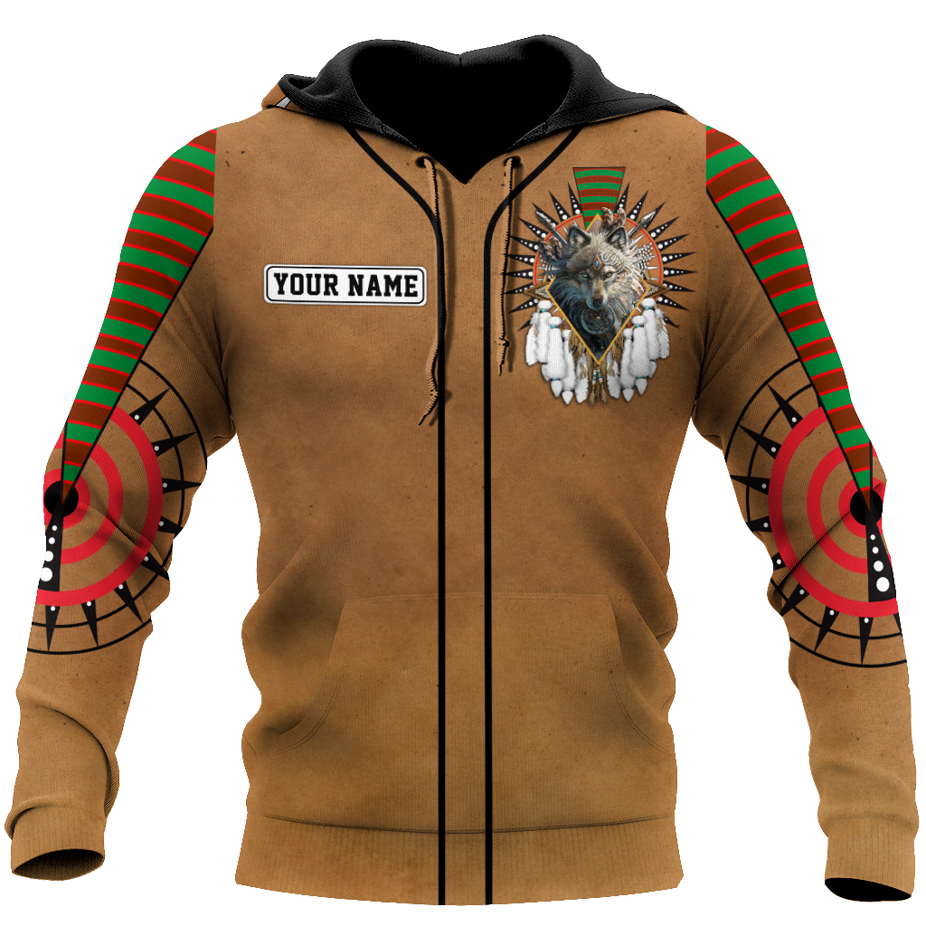 Custom Name Native American3D All Over Printed Unisex Shirts
