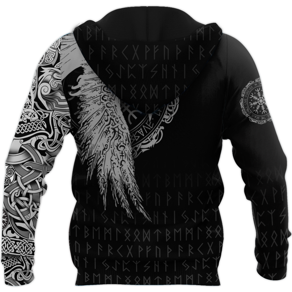Premium Viking Raven Tattoo 3D Printed Unisex Shirts NTN24032102
