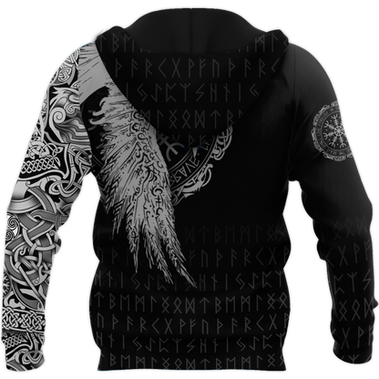 Premium Viking Raven Tattoo 3D Printed Unisex Shirts NTN24032102