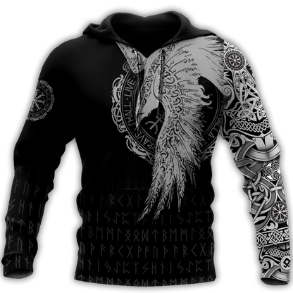 Premium Viking Raven Tattoo 3D Printed Unisex Shirts NTN24032102