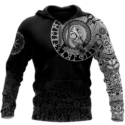 Premium Viking Raven 3D Printed Unisex Shirts TNA23042102