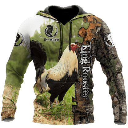 King Rooster 3D Printed Unisex Shirts HHT23042106