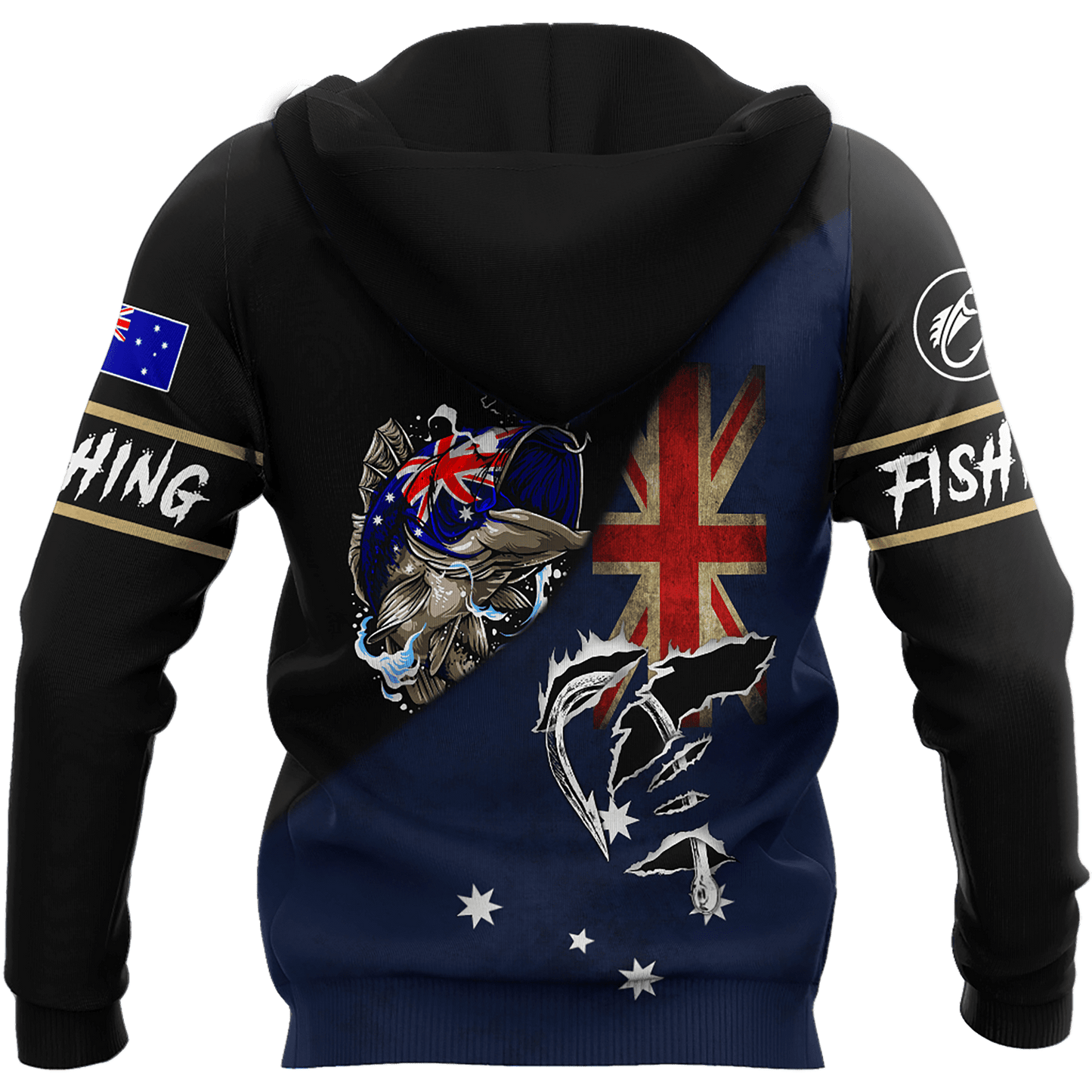 Fishing Skull Reaper Australian Flag Custom name fishing shirt for men and women