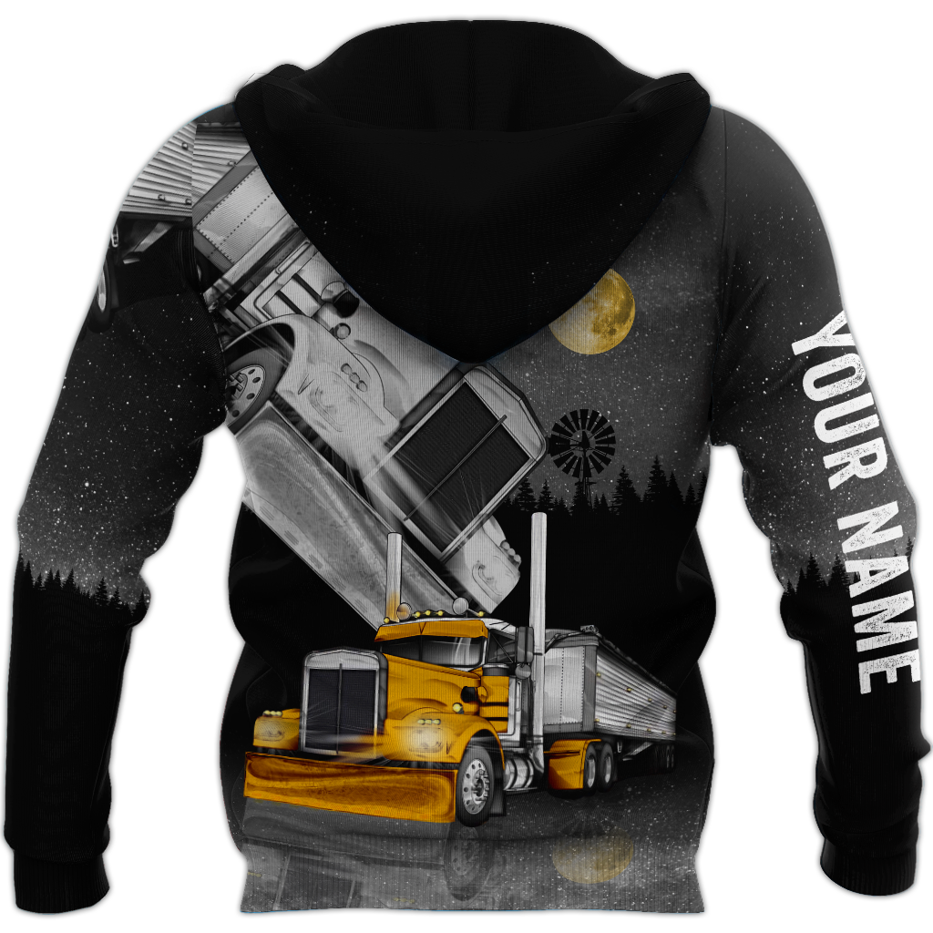 Premium Trucker Personalized Name 3D All Over Printed Unisex Shirts