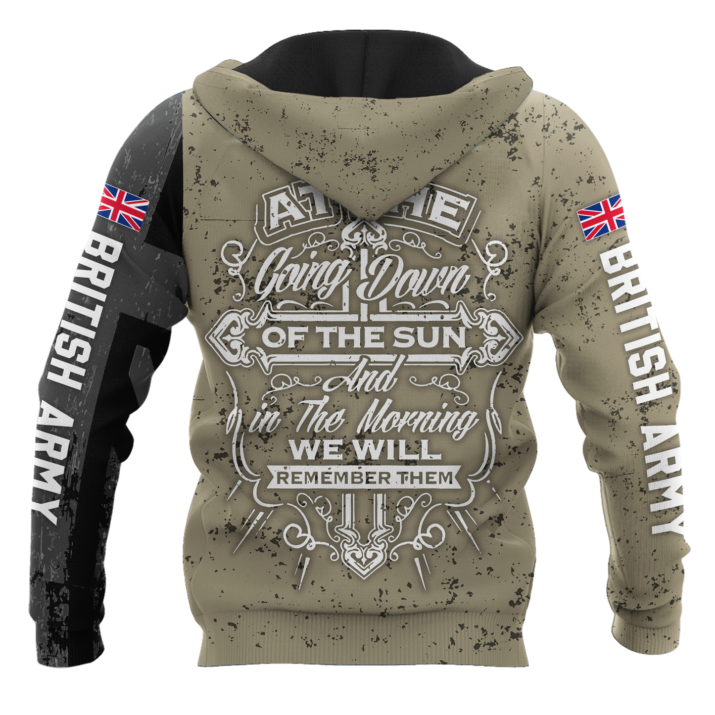 Custom name British Camo 3D Design Print Shirts