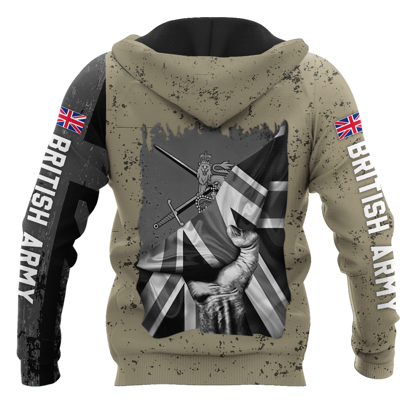 Custom name British Camo 3D Design Print Shirts