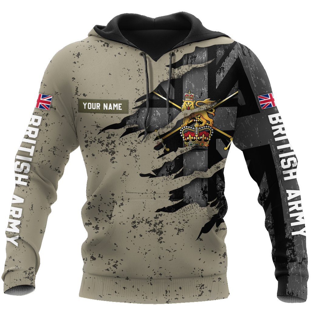 Custom name British Camo 3D Design Print Shirts