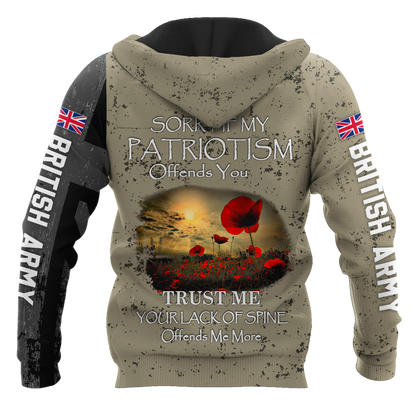Custom name British Camo 3D Design Print Shirts