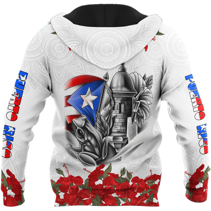 Manga Flower Puerto Rico Hoodie For Men And Women