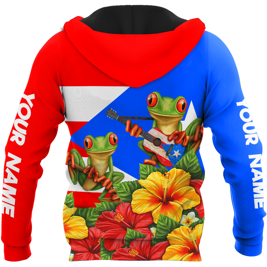 Customize Name Puerto Rico Hoodie For Men And Women