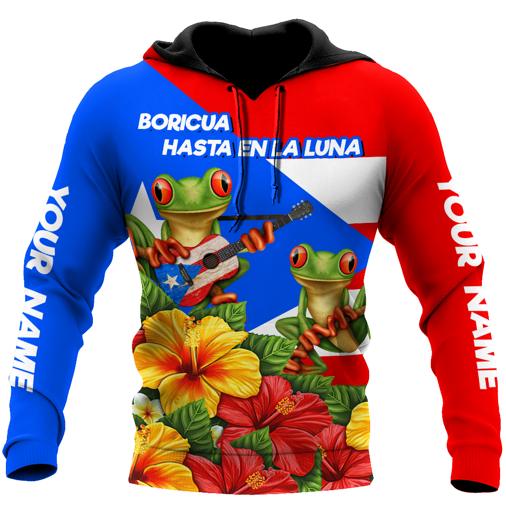 Customize Name Puerto Rico Hoodie For Men And Women